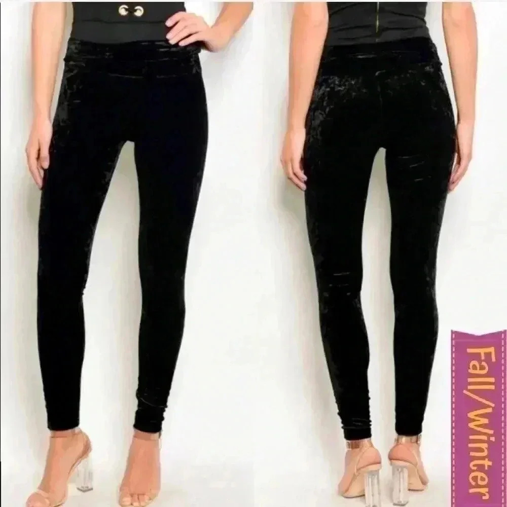 "Frankie" Crushed Velvet Leggings